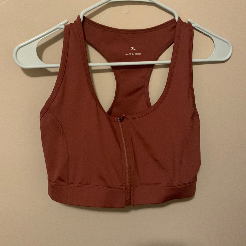Terracotta sports bra